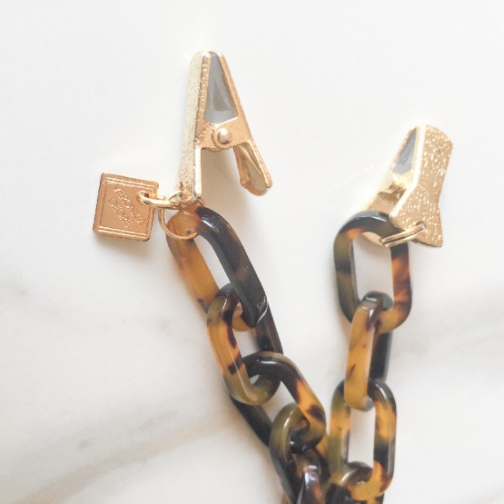 Brown Tortoise Shell Sunglasses Chain - Picture 3 of 4